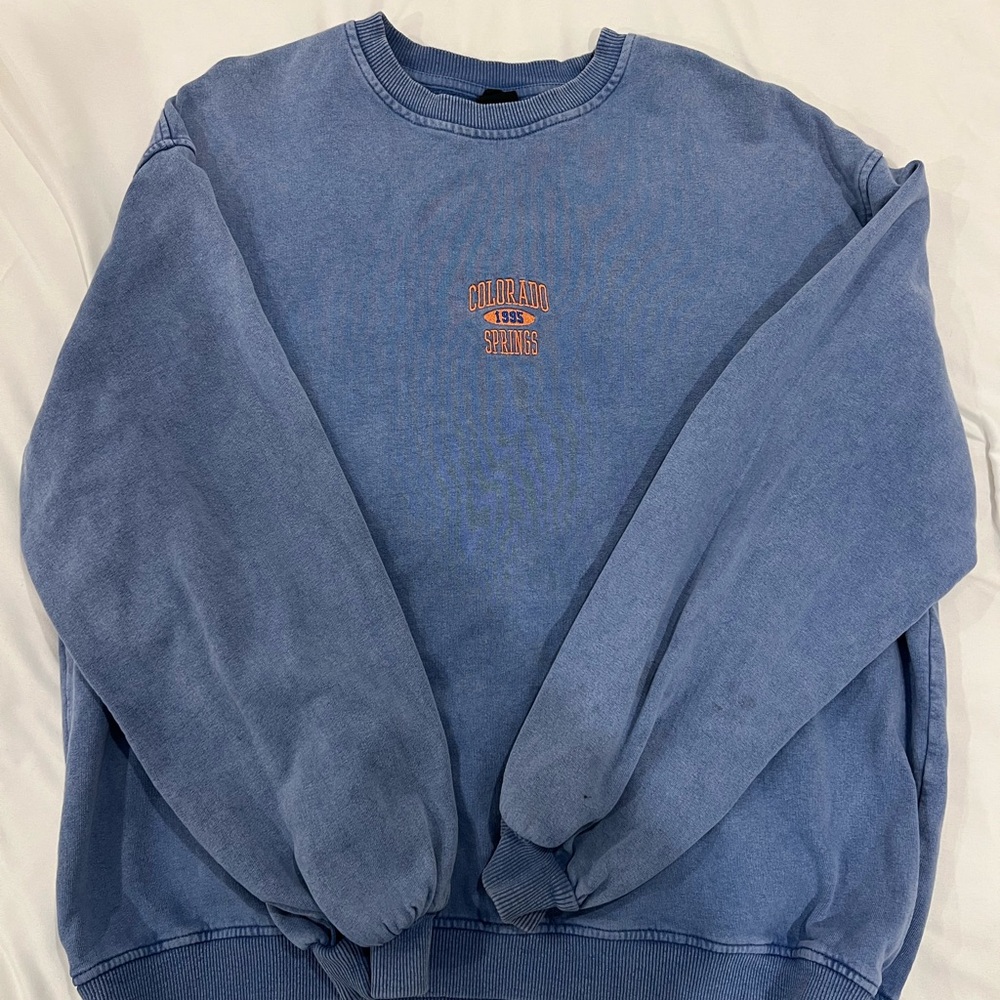 Urban Outfitters Blue Graphic Sweatshirt